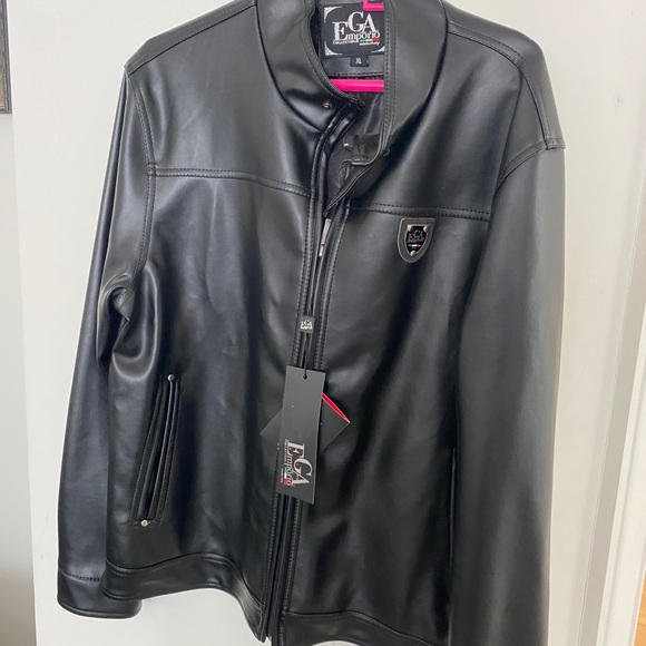 GA Emporio moda Italy Leather Jacket - Picture 1 of 7